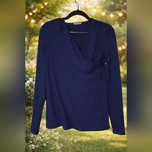 MM Lafleur Deep Blue Long Sleeve Top